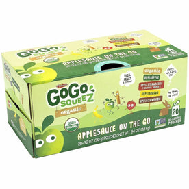Green Rabbit Materne GoGo Squeez Applesauce - Apple Sweet Natural - 24 / Carton - Snacks