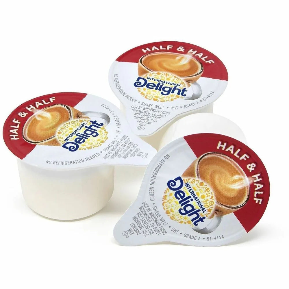 Green Rabbit Pre-Measured Mini-Cup Coffee Creamer - Half and Flavor - 0.02 lb (0.40 oz) - 192 / Carton - Creamers