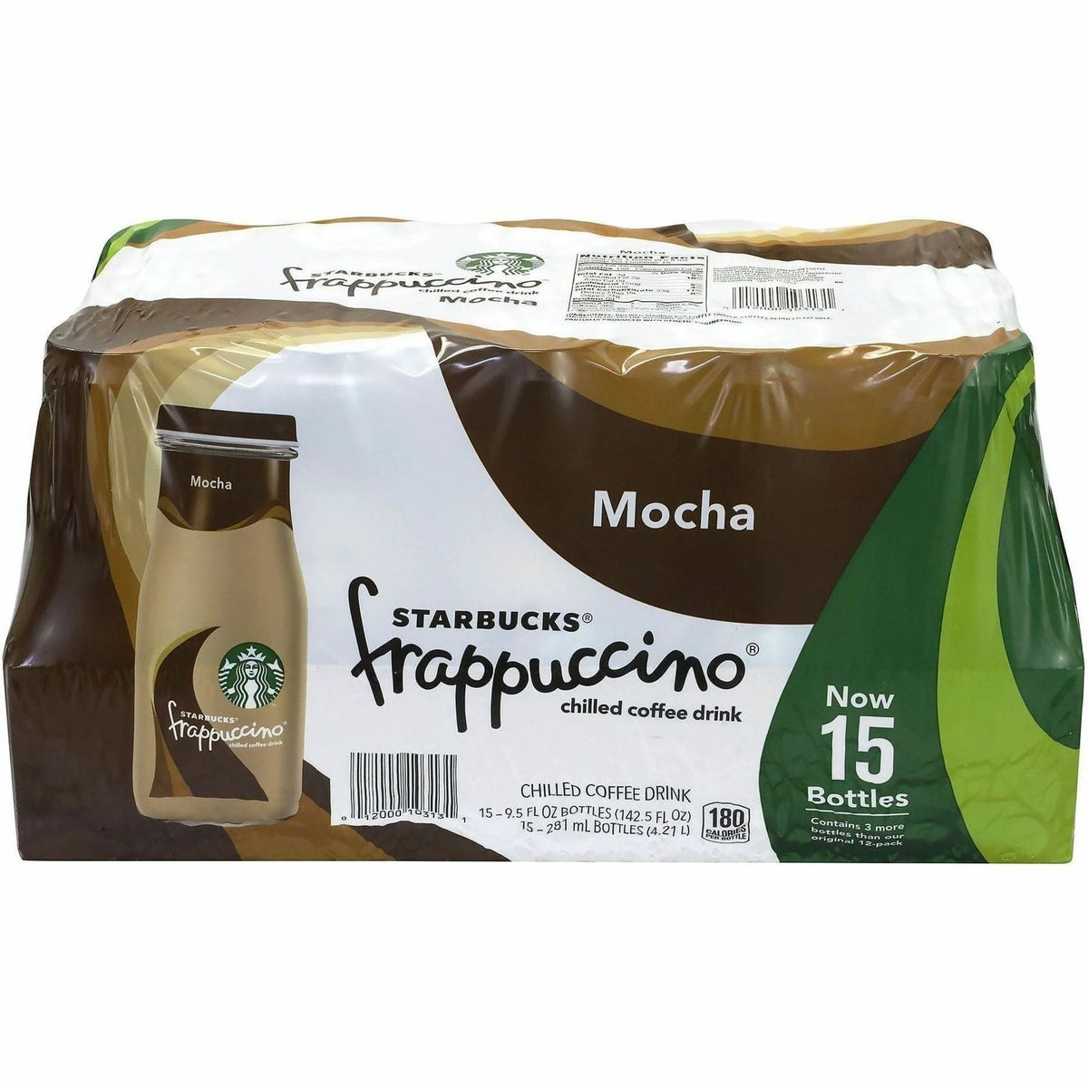 Green Rabbit Starbucks Frappuccino Bottles - Mocha - 15 / Carton - Coffee