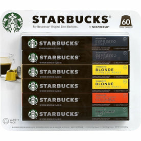 Green Rabbit Pod Starbucks Nespresso Pods Variety Pack - 60 - Caffe Verona Pike Place Roast Colombia - Coffee
