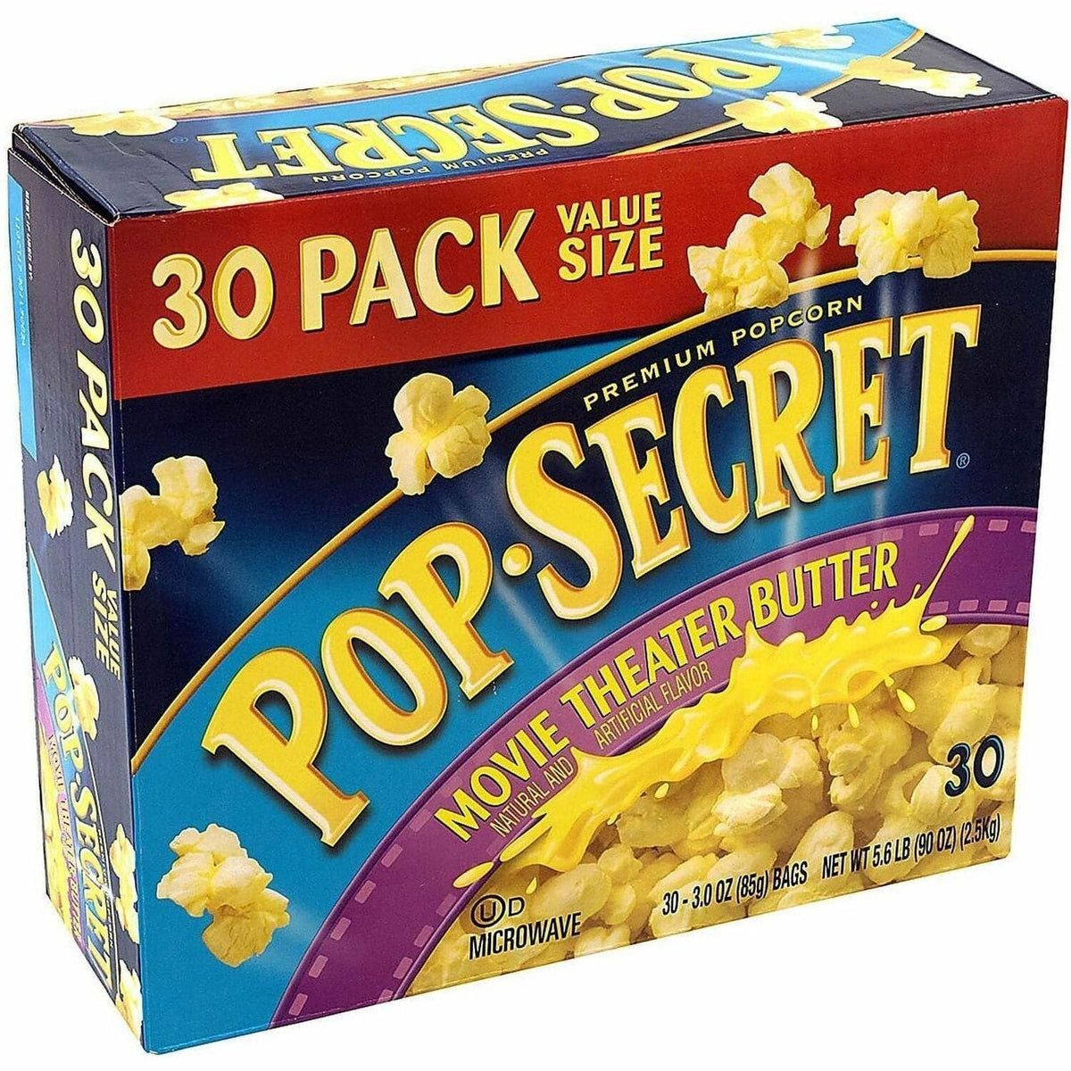 Green Rabbit Pop Secret Movie Theater Butter - 3 oz - 30 / Carton - Snacks