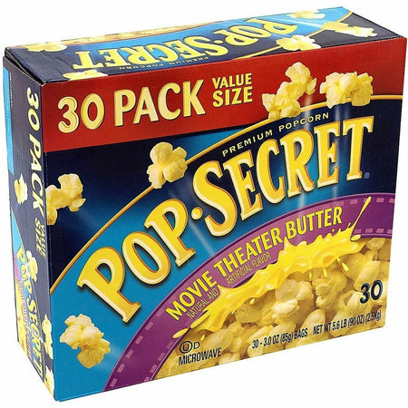 Green Rabbit Pop Secret Movie Theater Butter - 3 oz - 30 / Carton - Snacks