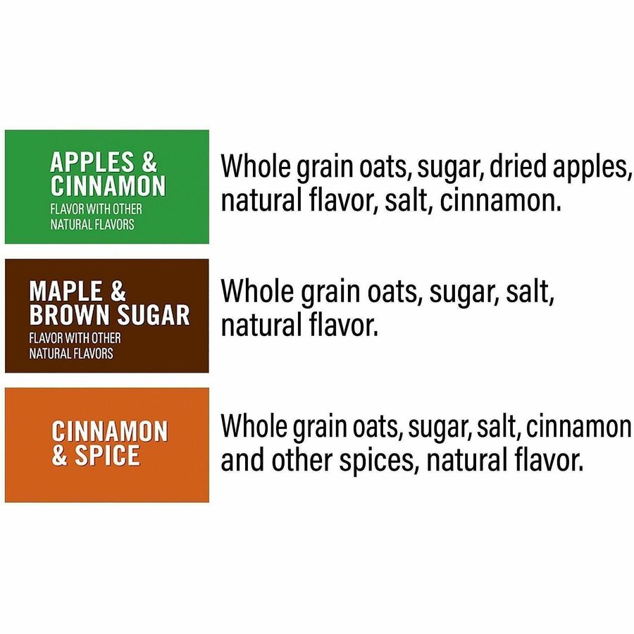 Green Rabbit Quaker Instant Oatmeal Variety Pack - No Artificial Flavor Preservative-free - Assorted - 1.51 oz - 52
