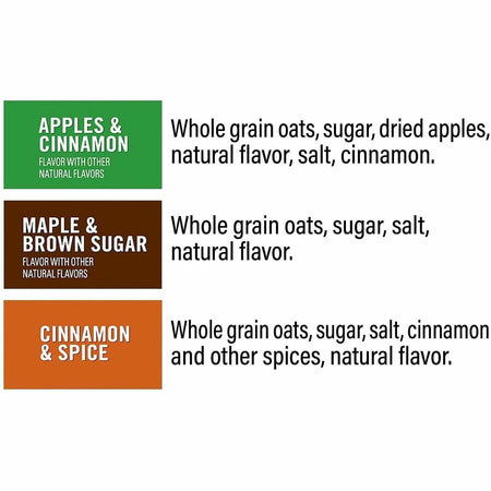 Green Rabbit Quaker Instant Oatmeal Variety Pack - No Artificial Flavor Preservative-free - Assorted - 1.51 oz - 52