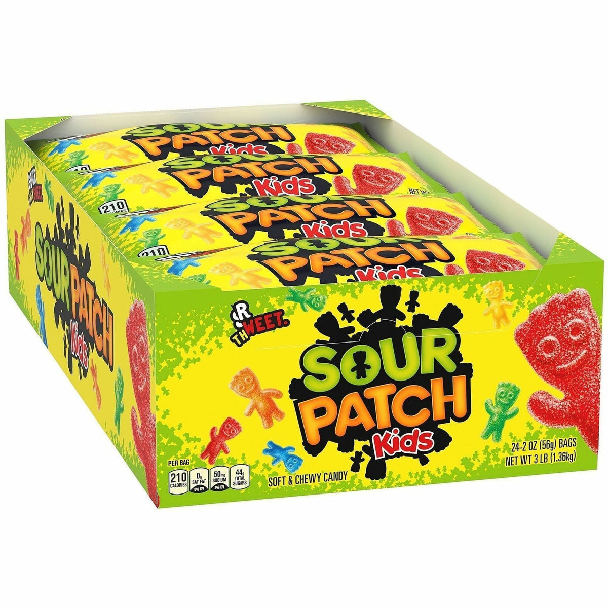 Green Rabbit Sour Patch Kids Sour Candies - 2000