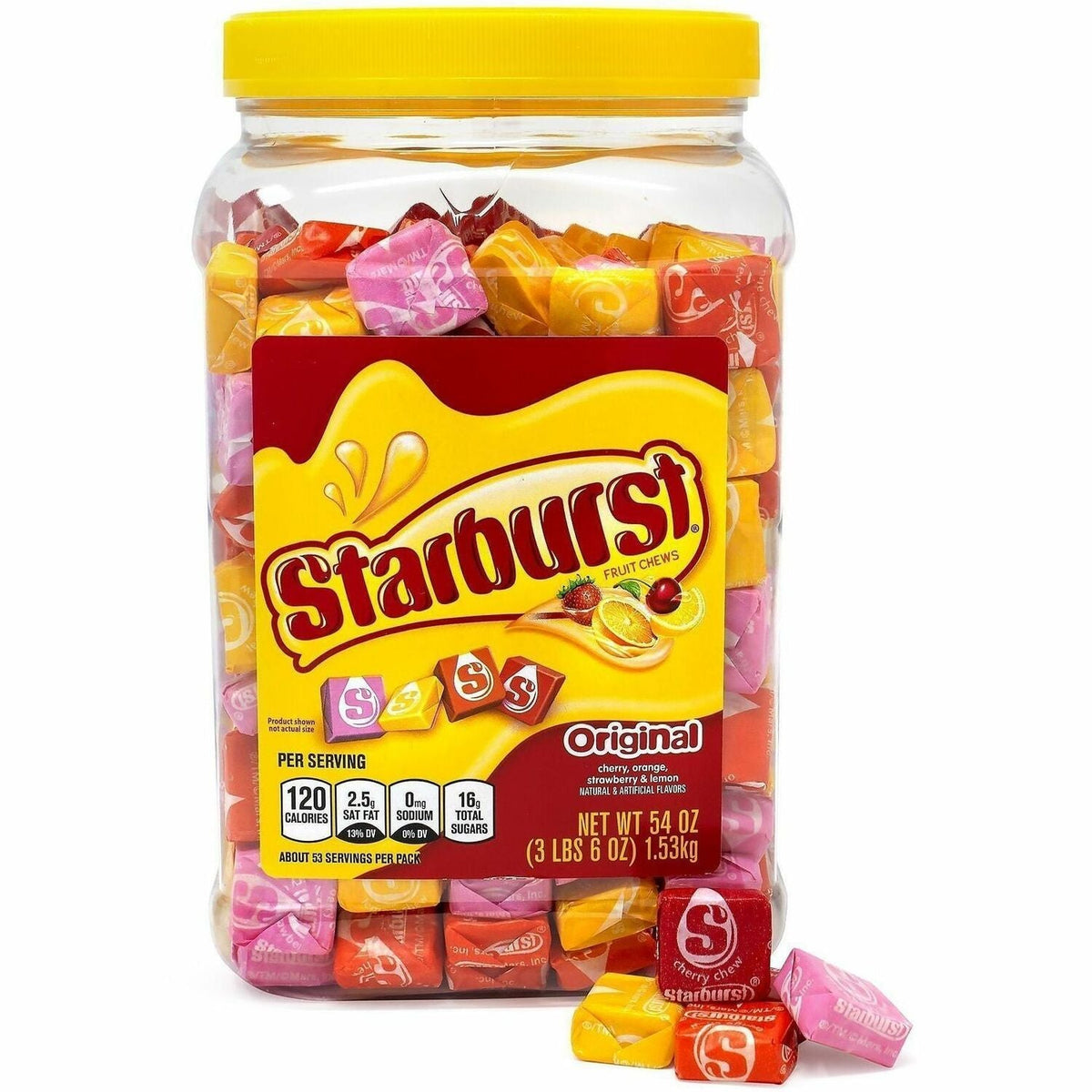 Green Rabbit Starburst Original Fruit Chews - 1500