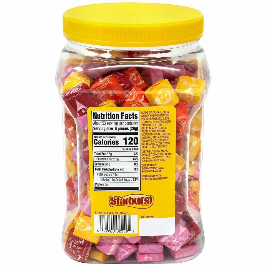 Green Rabbit Starburst Original Fruit Chews - Rear