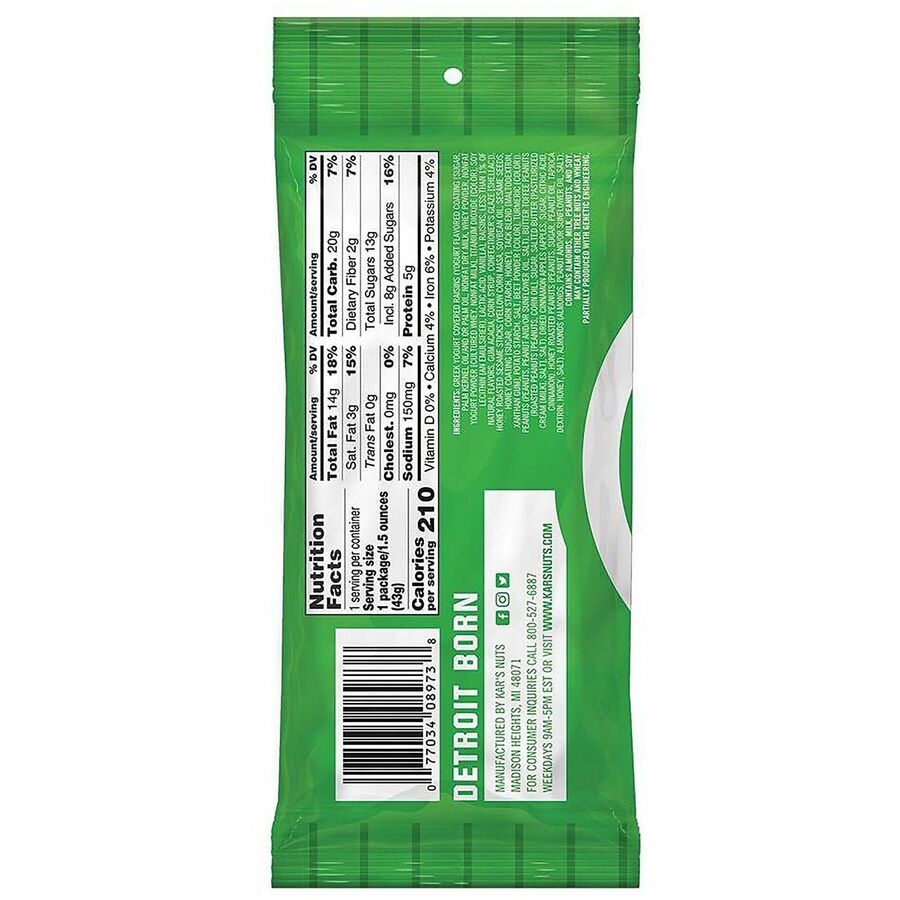 Green Rabbit Trail Mix Variety Pack - Sweet and Spicy Mango Pineapple Yogurt Apple - 24 / Carton - Snacks
