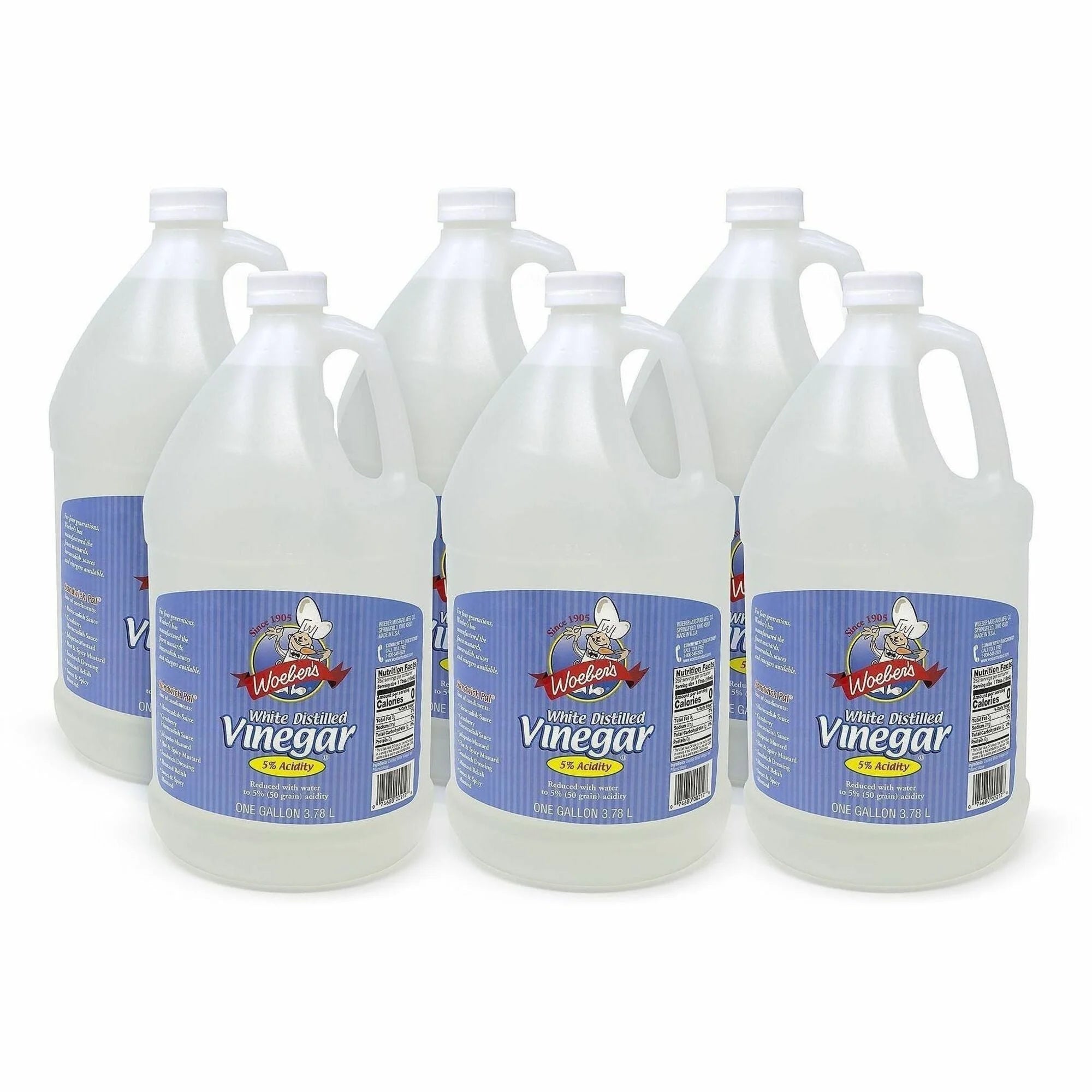 Green Rabbit Woeber’s Distilled White Vinegar - 6 / Carton - Condiments