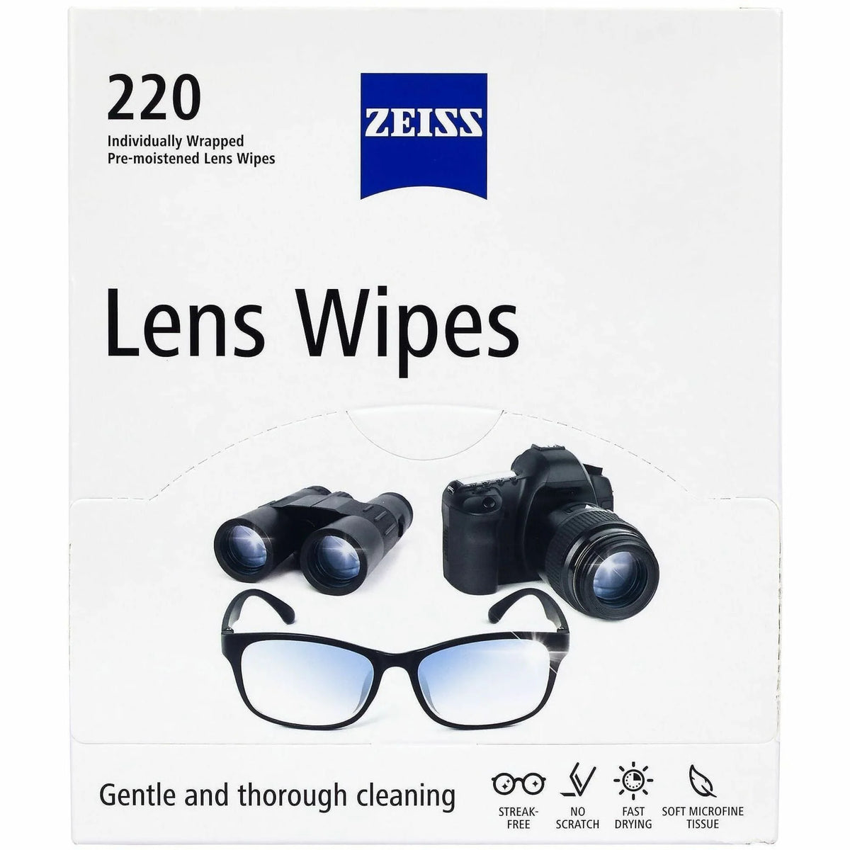 Green Rabbit Zeiss Lens Wipes: Pre-Moistened Disposable - 220/Carton - Cleaners