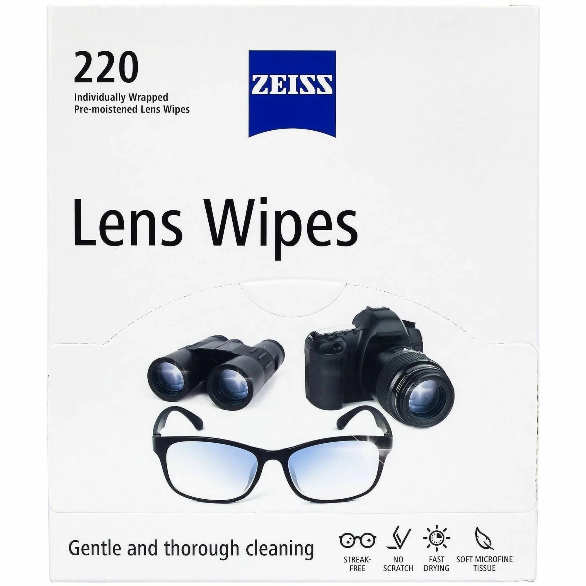 Green Rabbit Zeiss Lens Wipes: Pre-Moistened Disposable - 220/Carton - Cleaners