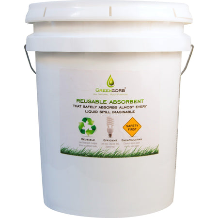 GreenSorb Sorbent Green Reusable Absorbent - 1 Each - Spill Control & Absorbents