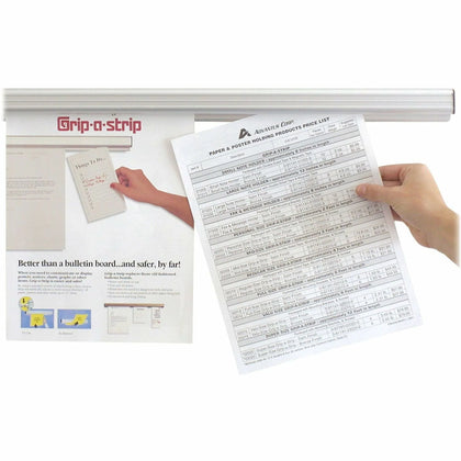 Grip-A-Strip Mounting Rail: Satin Finish for Easy Display - Board & Easel Accessories