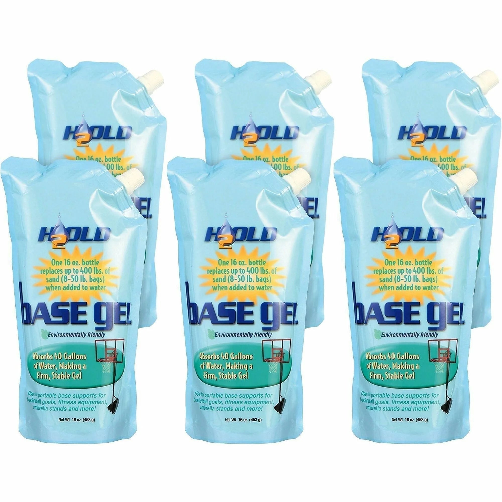 H2Old Base Gel: Hydrating Gel - Pack of 6 - Sports Equipment