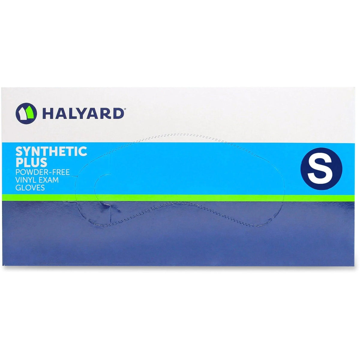 Halyard Synthetic Plus PF Vinyl Exam Gloves - Small Size Latex-free - 100/Box
