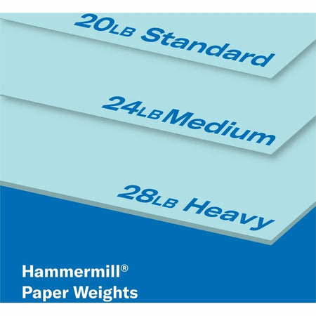 Hammermill Colors Blue Recycled Copy Paper - Legal Size - 20 lb - SFI Certified - Jam-free - 500 Sheets - & Printer
