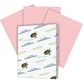 Hammermill Colors Pink Copy Paper - 20 lb - Letter Size - 500 Sheets - Archival-Safe - Acid-Free - & Printer