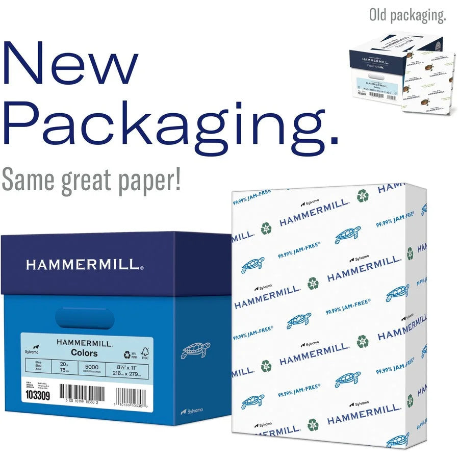 Hammermill Colors Pink Copy Paper - 24 lb - Letter Size - SFI Certified - Acid-free - 500 Sheets - & Printer