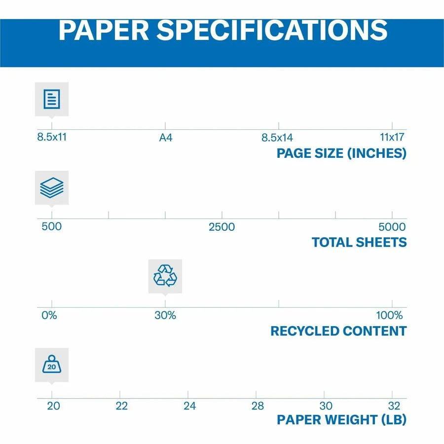 Hammermill Colors Recycled Copy Paper: Cream Letter Size 20 lb - Sustainable Archival-Safe Jam-Free - & Printer Paper