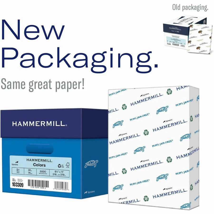 Hammermill Colors Recycled Copy Paper: Cream Letter Size 20 lb - Sustainable Archival-Safe Jam-Free - & Printer Paper