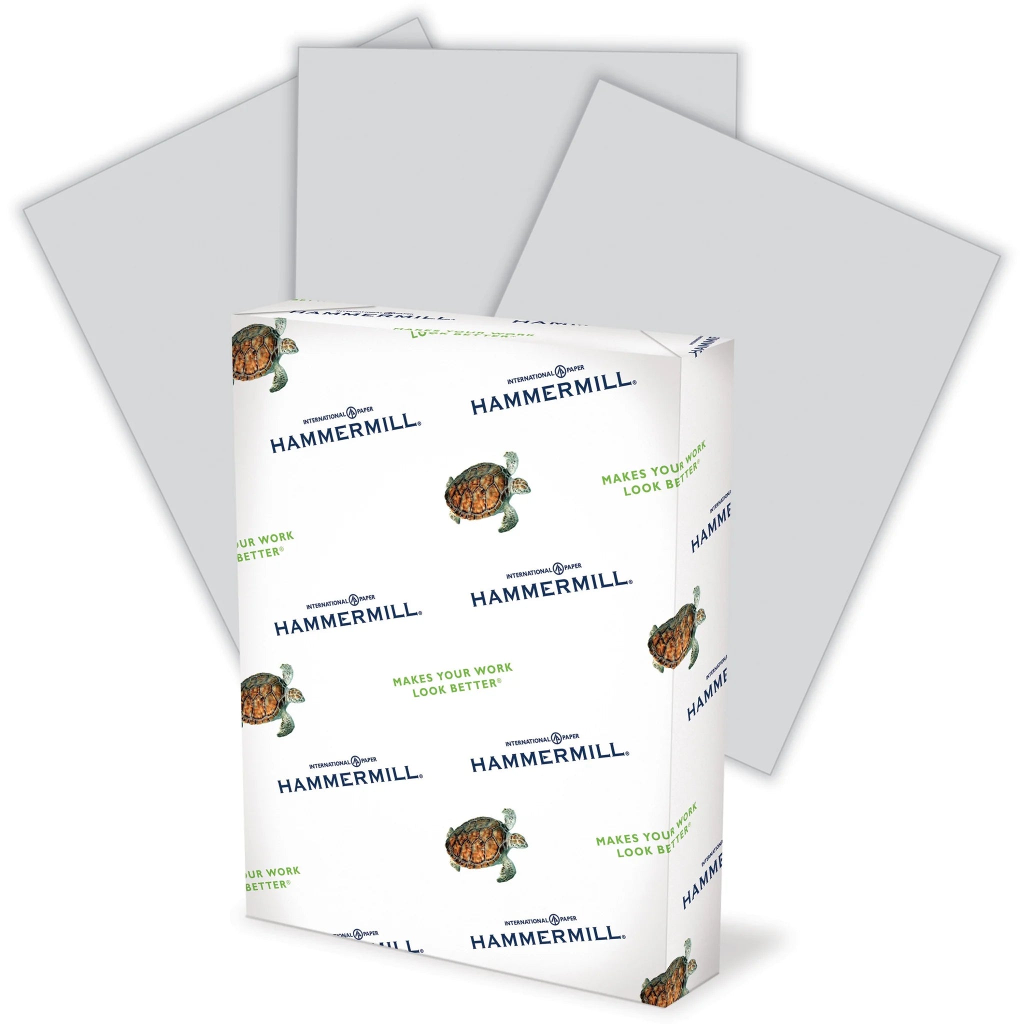Hammermill Colors Recycled Copy Paper - Gray - Sustainable 20 lb - 500 Sheets - & Printer