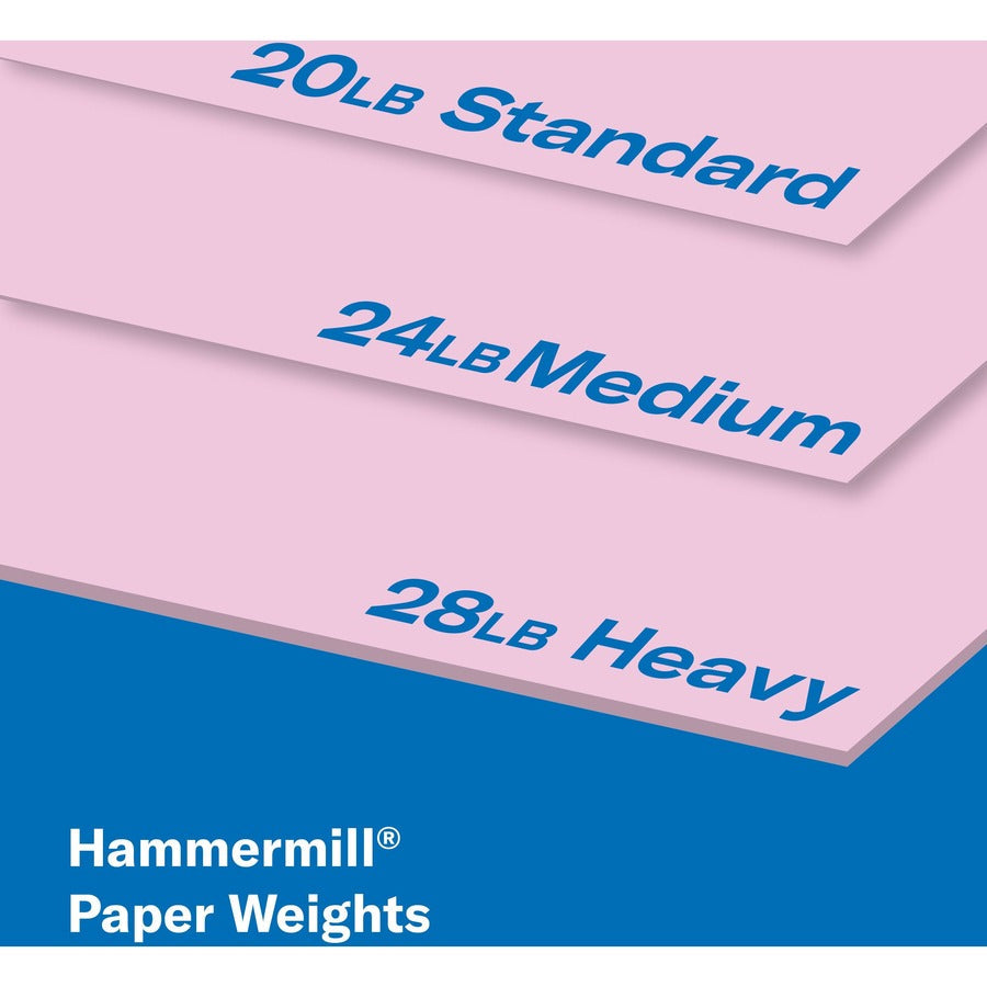 Hammermill Colors Recycled Copy Paper - Lilac - Letter - 8 1/2’’ x 11’’ - 20 lb Basis Weight - Smooth - & Printer