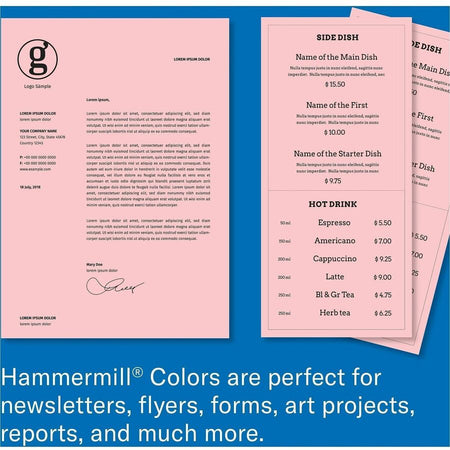 Hammermill Colors Recycled Copy Paper - Pink - Alternate-Image9