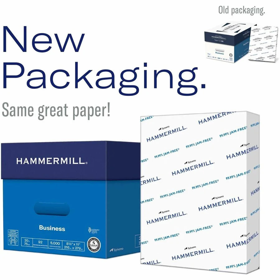 Hammermill Copy Plus Paper: White 92 Brightness Legal Size 20 lb - SFI Certified Acid-Free - 500 Sheets - & Printer