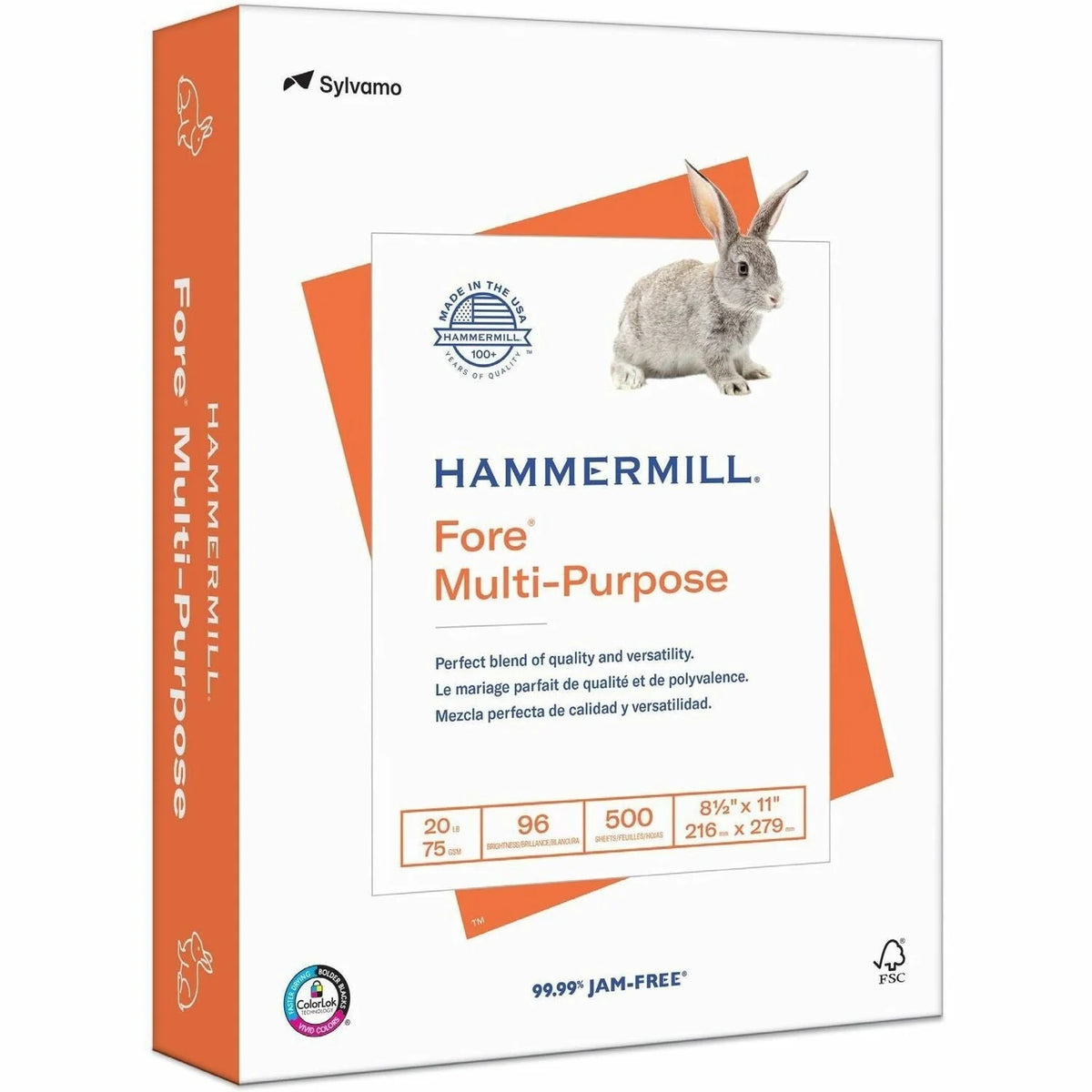 Hammermill Fore Copy Paper: White 96 Brightness 24 lb - Jam-free Archival-safe - & Printer Paper