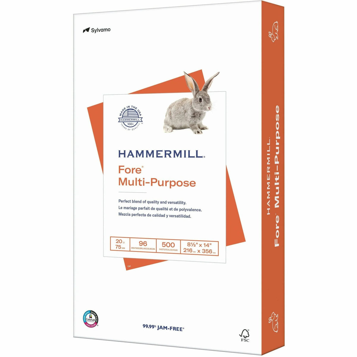 Hammermill Fore Multipurpose Copy Paper: White 96 Brightness Legal Size 20 lb - Acid-free - 500 Sheets - & Printer Paper