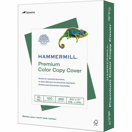Hammermill Premium Color Copy Cover Cardstock: White 100 Brightness 60 lb - 250 Sheets - & Printer Paper