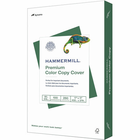 Hammermill Premium Color Copy Cover - White - 100 Brightness - 17’’ x 11’’ - 80 lb Basis Weight - Super Smooth