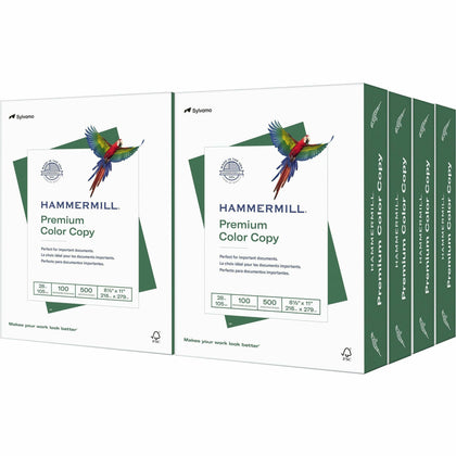 Hammermill Premium Color Copy Paper: 100 Brightness 28 lb 500 Sheets - 8 1/2’’ x 11’’ - & Printer Paper