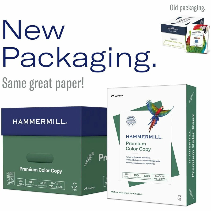 Hammermill Premium Color Copy Paper: White 100 Brightness 28 lb - 500 Sheets - & Printer Paper