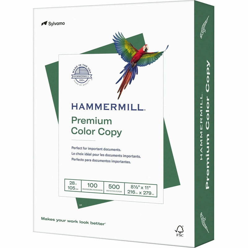 Hammermill Premium Color Copy Paper - White - 100 Brightness - Letter - 8 1/2’’ x 11’’ - 28 lb Basis Weight - 500