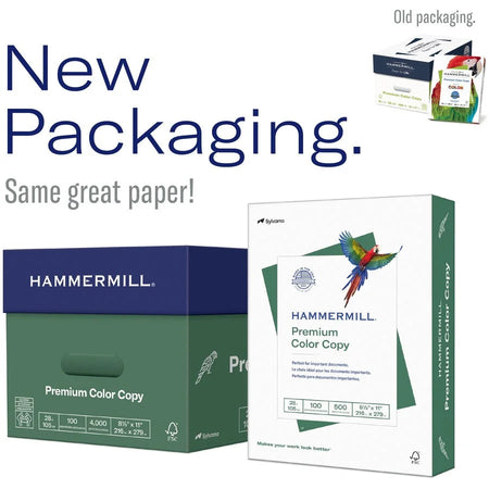 Hammermill Premium Color Copy Paper: White 100 Brightness Ledger/Tabloid 28 lb - 500 Sheets - & Printer Paper