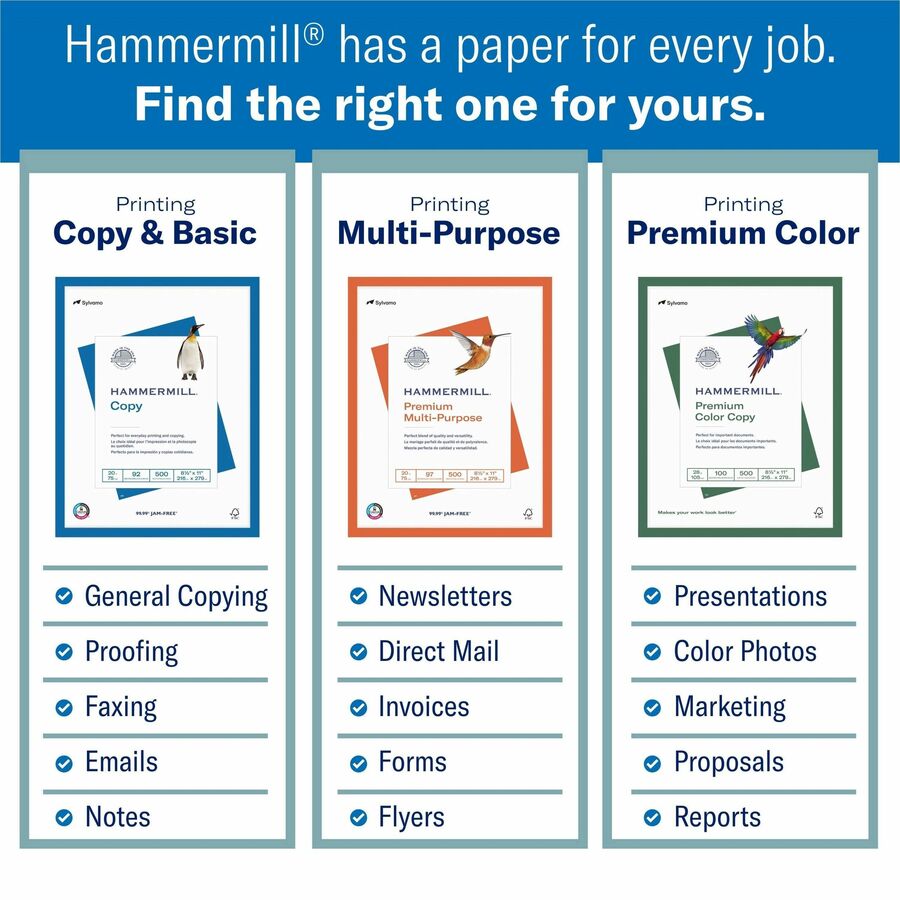 Hammermill Premium Color Copy Paper - White - Alternate-Image2