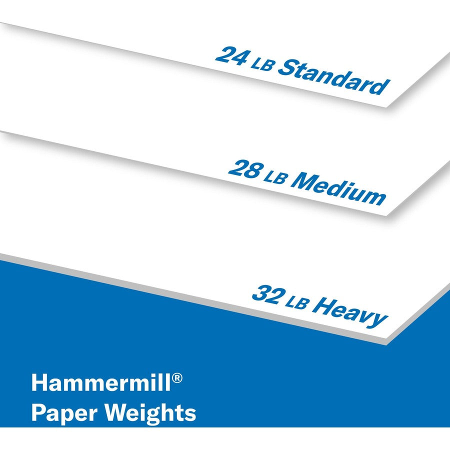 Hammermill Premium Color Copy Paper - White - 100 Brightness - Letter - 8 1/2’’ x 11’’ - 28 lb Basis Weight - & Printer