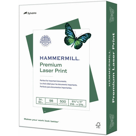 Hammermill Premium Laser Print Copy Paper - Ultra Smooth 98 Brightness - & Printer