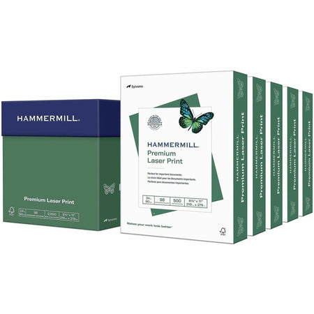 Hammermill Premium Laser Print Copy Paper - White - 98 Brightness - Legal - 8 1/2’’ x 11’’ - 24 lb Basis Weight - Ultra
