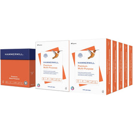 Hammermill Premium Multipurpose Paper: 97 Brightness 20 lb 500 Sheets/Ream - Copy & Printer Paper