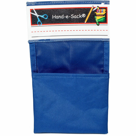 Hand-e-Sack Storage Pouches: Desk Organizer - Tear Resistant - Blue - Pouches