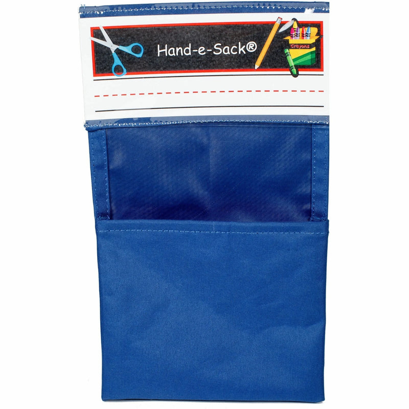 Hand-e-Sack Storage Pouches: Desk Organizer - Tear Resistant - Blue - Pouches