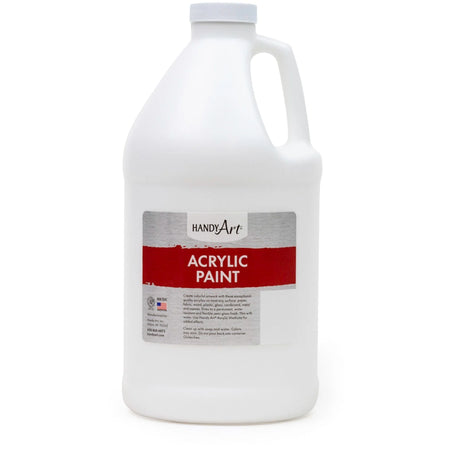 Handy Art Acrylic Paint: Titanium White - 2 Quart Washable - 1 Each - Paint