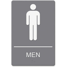 Headline Signs ADA MEN Restroom Sign - ’Men’ Print - 6x9 - Double Sided - Plastic