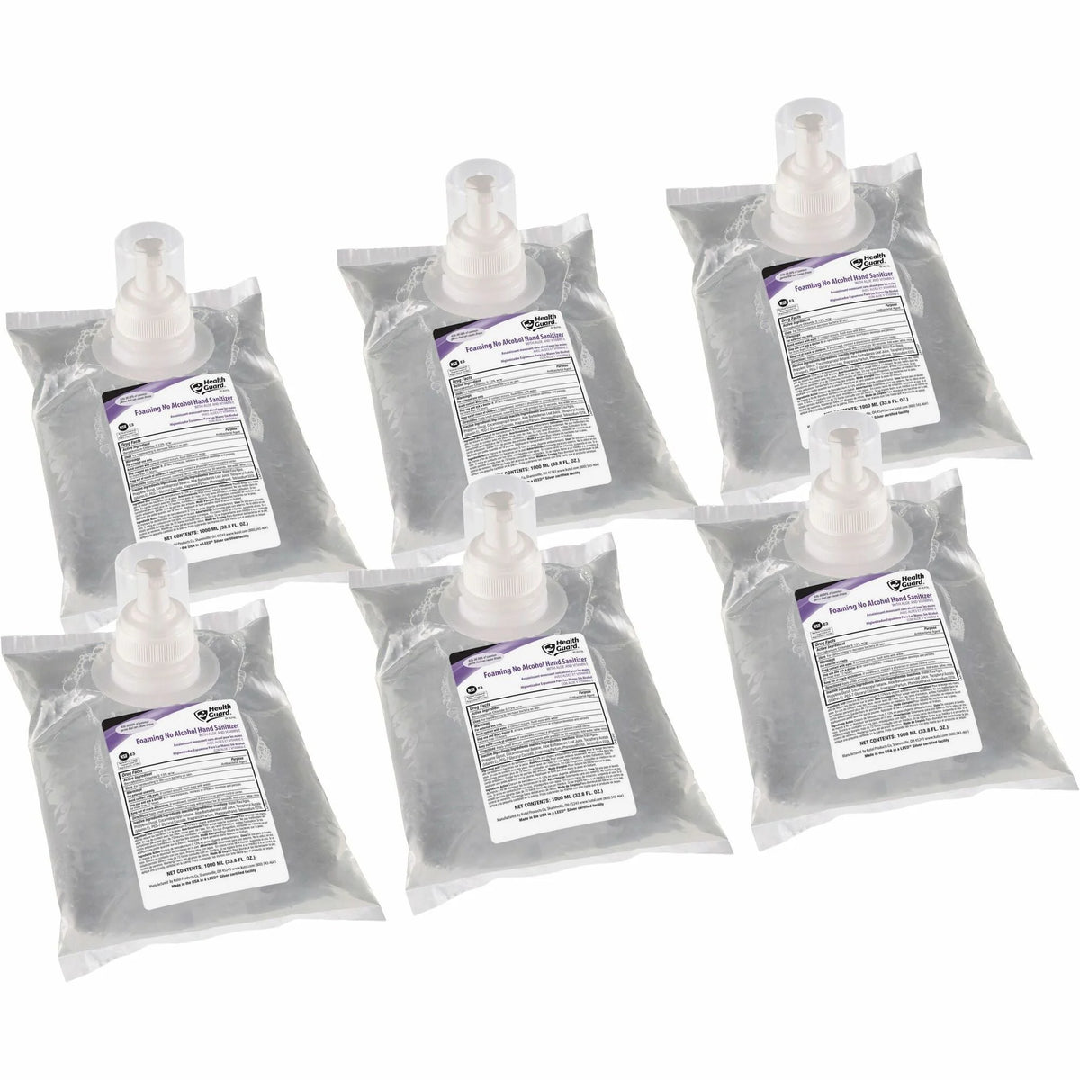 Health Guard Hand Sanitizer Foam: Light Linen Scent 1.06 Quart - Kills Germs Moisturizing Formula - Sanitizers
