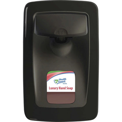 Health Guard Manual Dispenser: Durable Germ-Free Wall Mount - 1.27 Quart - Black - Skin Care Dispensers & Refills