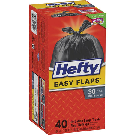 Hefty Easy Flaps 30-gallon Large Trash Bags - Right