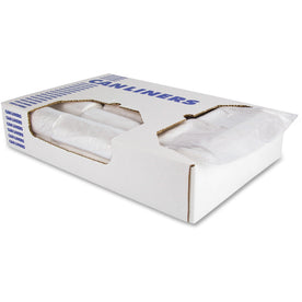 Heritage 16 gal Trash Bags: 31’’x24’’ 0.24 mil HDPE - Natural - 1000/Carton - Bags & Liners