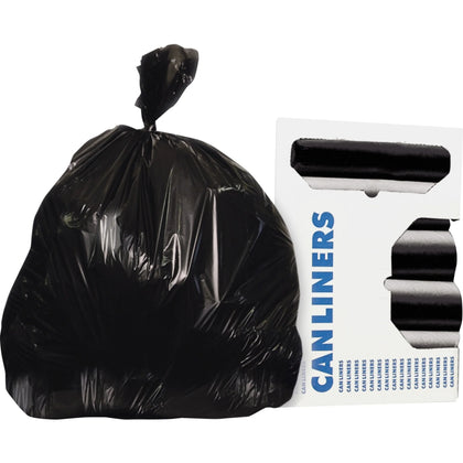 Heritage AccuFit 1.3mil Black Can Liners - Strong 32 gal Bags - Trash &